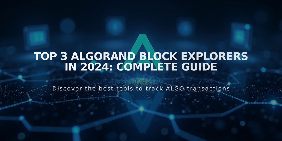 Top 3 Algorand Block Explorers in 2024: Complete Guide